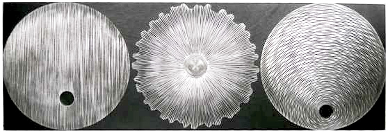 MS185 Wall Décor objet d art metal designs mounted on wood panel
